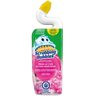 Toilet Bowl Cleaner-Scrubbing Bubbles Floral Fusion 710Ml
