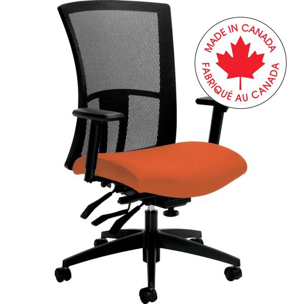 Chair-Multi-Tilter Vion Mesh High Back, Fusion Tangerine