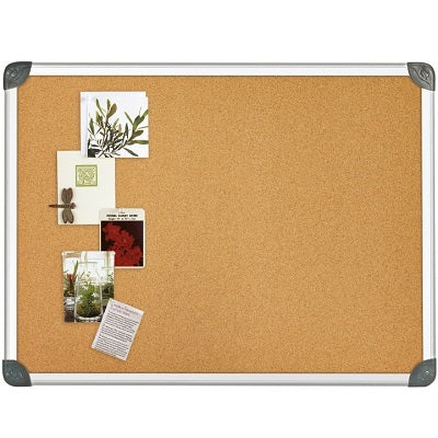 Bulletin Board-Cork With Euro Frame, 24"X36"