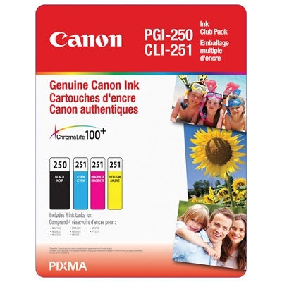 Inkjet Cartridge-Canon #250/251  Black/Colour Combo