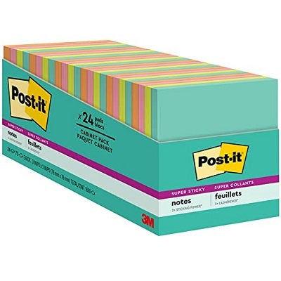 Notes-Post-It, Cabinet Pack 3X3 Supernova Neon Collection