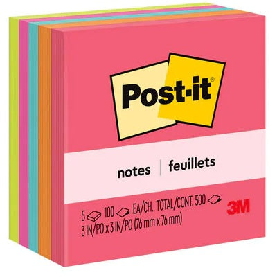 Notes-Post-It, 3X3 Poptimistic Collection