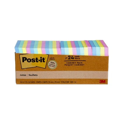 Notes-Post-It, Cabinet Pack Greener 3X3 Sweet Sprinkles
