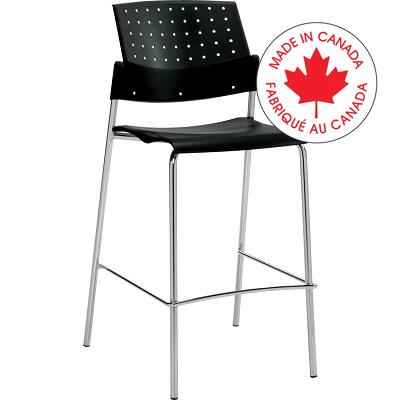 Stool-Sonic Bar Height, Armsless, Black