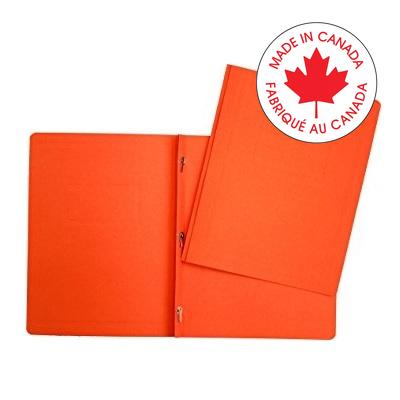 Report Cover-With 3 Prong Fasteners Orange
