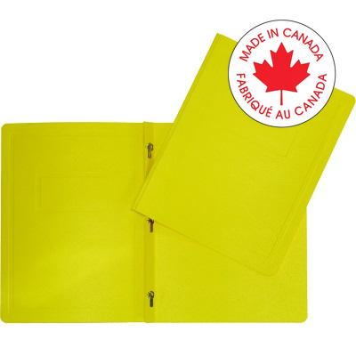 Report Cover-With 3 Prong Fasteners, Yellow
