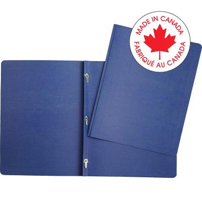 Report Cover-With 3 Prong Fasteners, Dark Blue