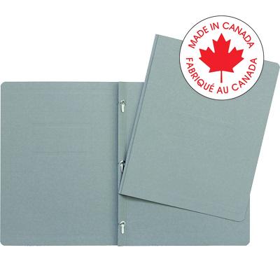 Report Cover-With 3 Prong Fasteners Grey