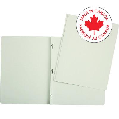 Report Cover-With 3 Prong Fasteners White