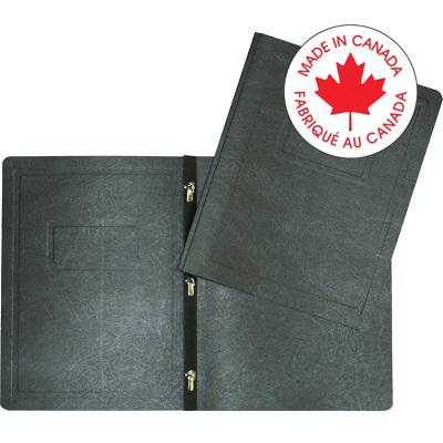 Report Cover-With 3 Prong Fasteners, Black