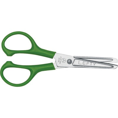 Scissors- Lefty 4-3/4" Blunt, Green