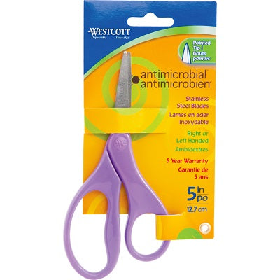 Scissors-Antimicrobial 5" Pointed, Purple