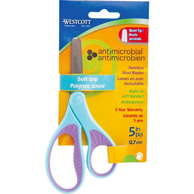 Scissors-Antimicrobial 5" Blunt Softgrip