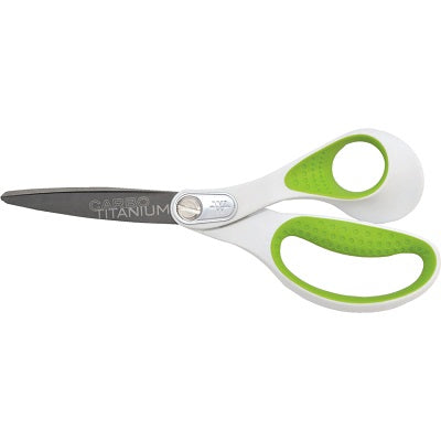 Scissors-Carbotitanium Heavy Duty 8" Straight, Green/White