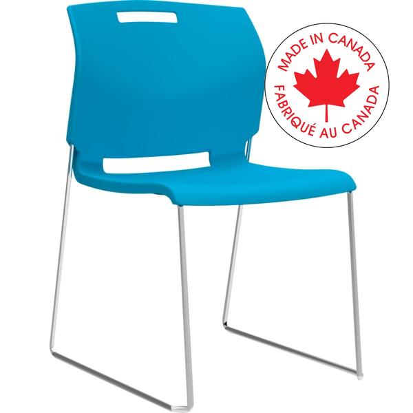 Chair-Stacking, Popcorn Buzz Blue