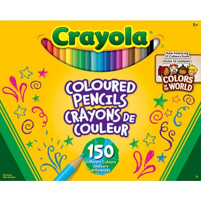 Pencils-Coloured, Crayola Colours Of The World 150/Pk