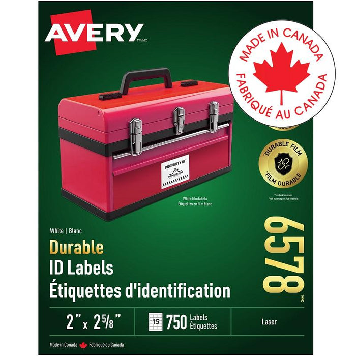 Labels-Durable, Trueblock 2-5/8X2 750/Pk