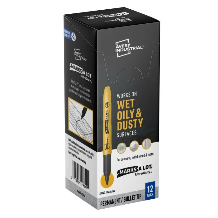 Marker-Permanent, Marks A Lot Ultraduty Bullet Tip, 12/Bx