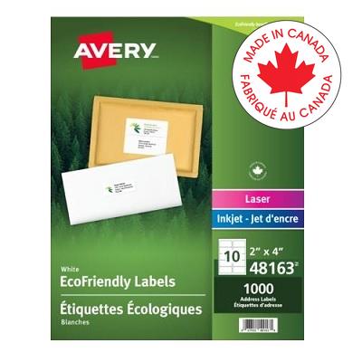 Labels-Eco Friendly 2X4 White 1000/Box
