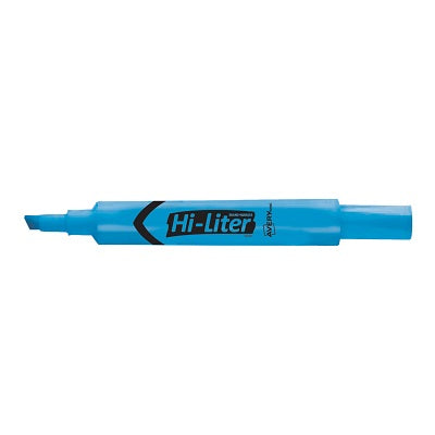 Highlighter-Hi-Liter Chisel Tip, Fluorescent Blue 12/Bx