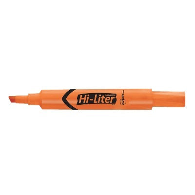 Highlighter-Hi-Liter Chisel Tip, Fluorescent Orange 12/Bx