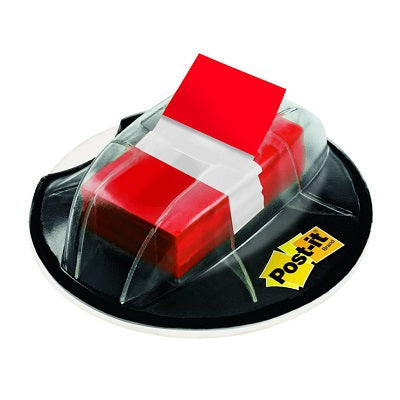 Flags-Post-It, 1" Grip Dispenser, Red