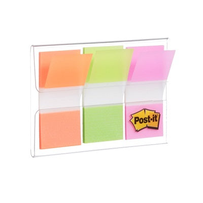 Flags-Post-It, 1" 20 Each Orange, Lime & Pink
