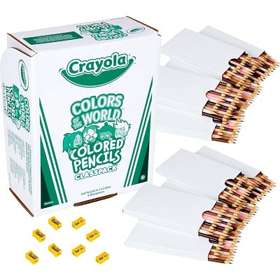 Pencils-Coloured Classpack, Colours Of The World 240/Box