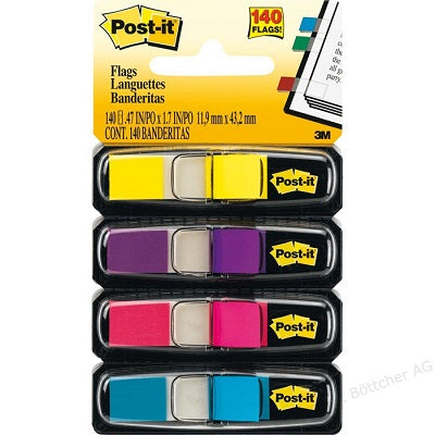 Flags-Post-It, Mini Plain Bright