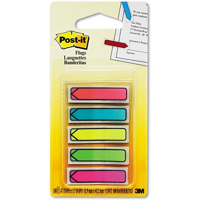 Flags-Post-It, Arrow 20 X 5 Bright