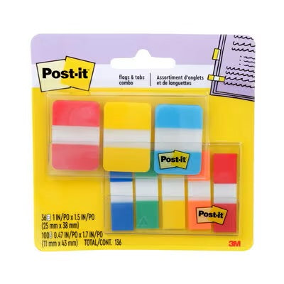 Flags And Tabs-Post-It Combo Pack
