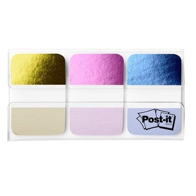 Index Tabs-Post It, Foil Iridescent Colours, 36 Tabs/Pack