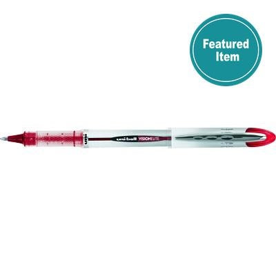 Pen-Roller Uni Vision Elite, 0.8Mm Pearl Barrel, Red