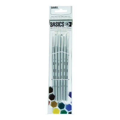 Paint Brush-Liquitex Basics Acrylic, 6 Short Handle/Set