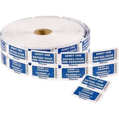 Tickets-Admit One With Coupon, Bilingual 1M/Rl Blue(Da1Cfbl)