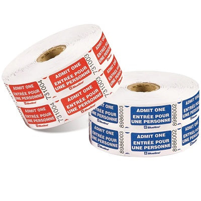 Tickets-Admit One With Coupon, Bilingual 2M/Roll (Da2Ce.As)