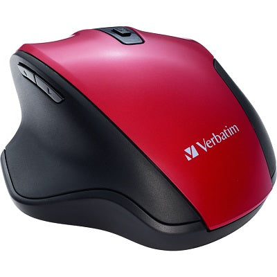 Mouse-Verbatim Ergonomic, Silent Wireless Blue Led, Red
