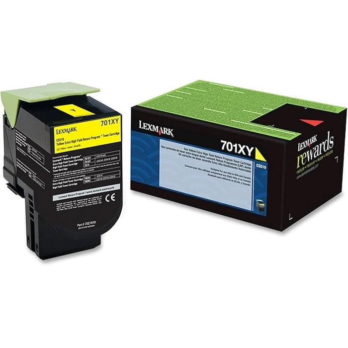 Laser Toner-Lexmark #701Xy Yellow Xhy-Yield,Return Program