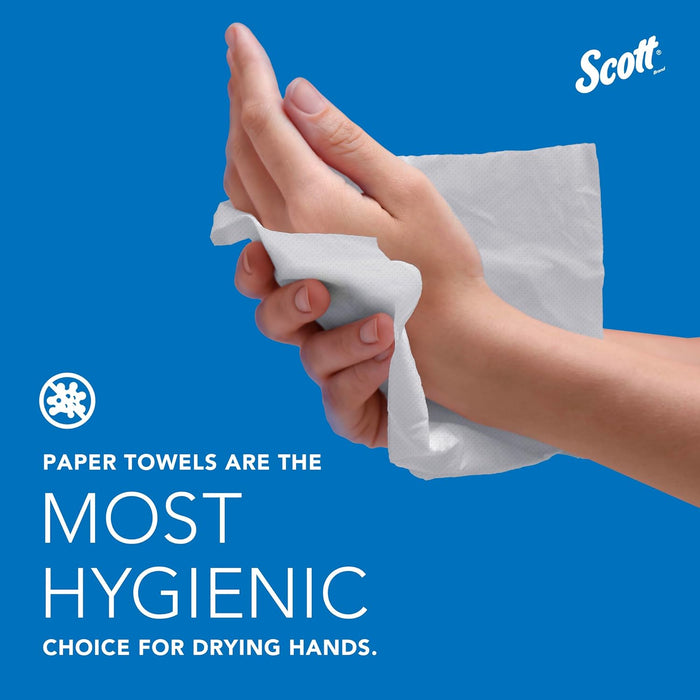 Scott Essential Universal High-Capacity Hard Roll Towels (01005), with Absorbency Pockets, 1.5" Core, White, (1,000'/Roll, 6 Rolls/Case, 6,000'/Case)