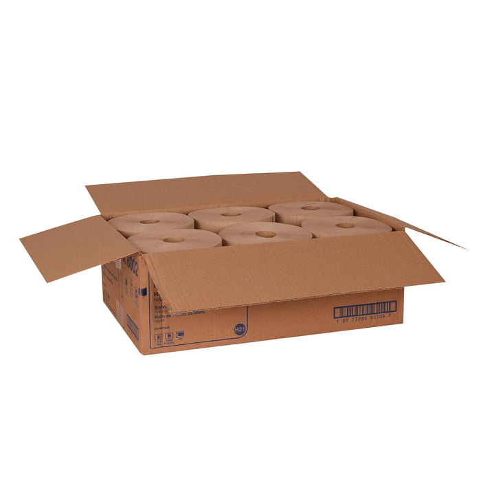 Tork Universal RK8002 Hardwound Paper Roll Towel, 1-Ply, 7.875" Width x 800' Length, Natural, Green Seal Certified (Case of 6 Rolls, 800 per Roll, 4,800 Feet)