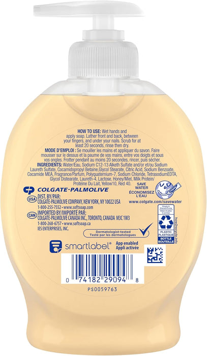 Softsoap Moisturizing Liquid Hand Soap Pump, Milk and Honey - 221ml (Case Pack of 6)