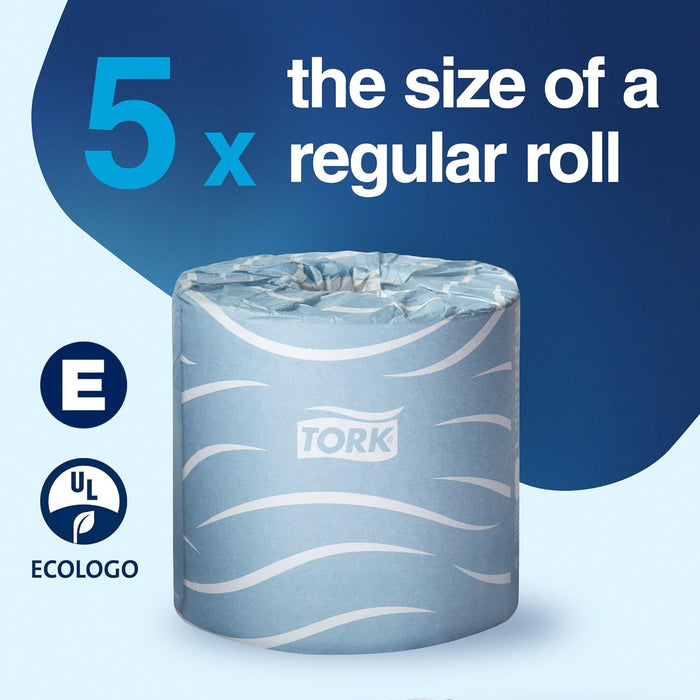 Tork Advanced TM6130S Bath Tissue Roll, 2-Ply, 4 Width x 3.75 Length, White (Case of 48 Rolls, 500 per Roll, 24,000 Sheets)