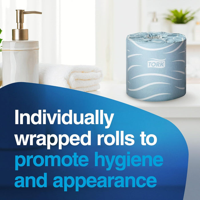Tork Advanced TM6130S Bath Tissue Roll, 2-Ply, 4 Width x 3.75 Length, White (Case of 48 Rolls, 500 per Roll, 24,000 Sheets)