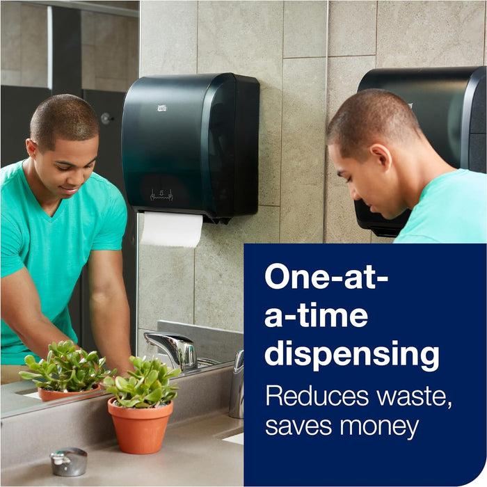 Tork 8031400 Universal Paper Hand Towel Roll, Y-Notch, 1-Ply, 8.0" Width x 800' Length, White (Case of 6 Rolls, 800 Feet per Roll, 4,800 Feet per Case)