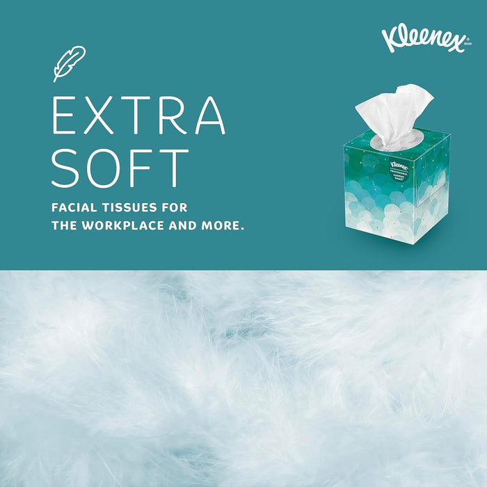 Kleenex® Professional Facial Tissue (21271), 2-Ply, White, Upright Facial Tissue Cube Boxes for Business (90 Tissues/Box, 6 Bundles of 6 Boxes/Case, 36 Boxes/Case, 3,240 Tissues/Case)