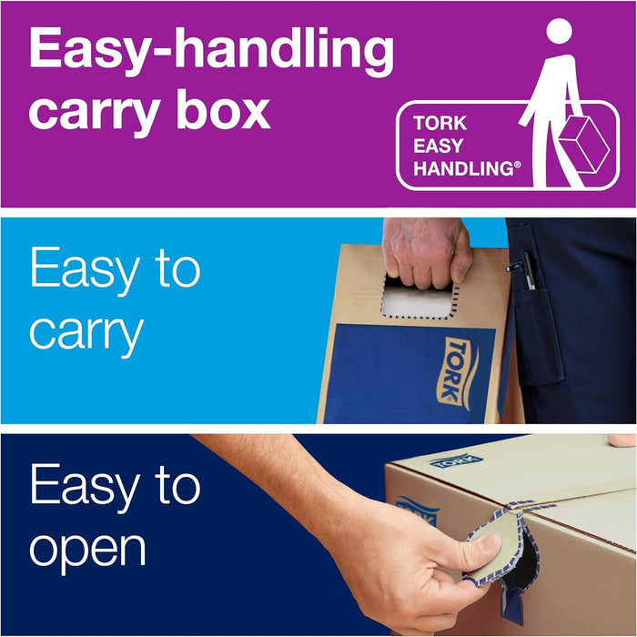 Tork 8031400 Universal Paper Hand Towel Roll, Y-Notch, 1-Ply, 8.0" Width x 800' Length, White (Case of 6 Rolls, 800 Feet per Roll, 4,800 Feet per Case)