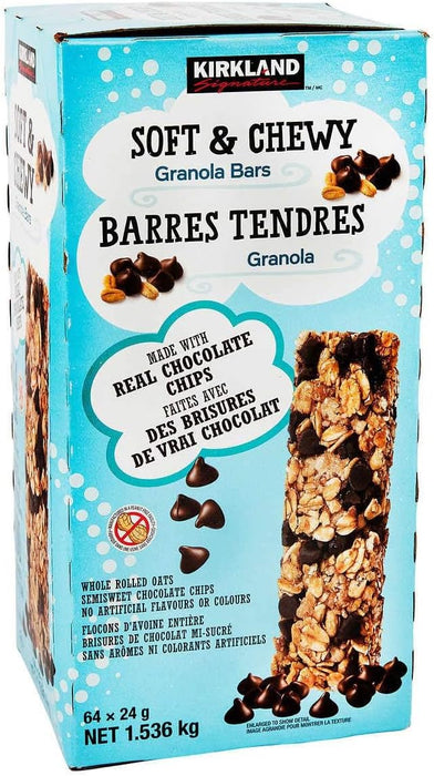 Kirkland Signature Soft & Chewy Granola Bars, 64 x 24 g