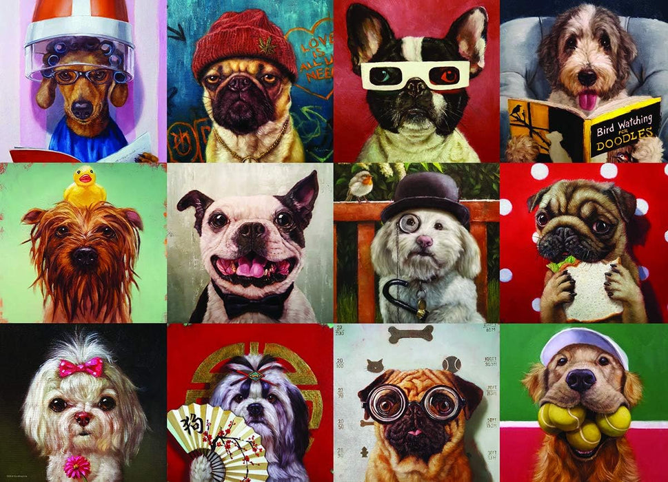 Eurographics 6000-5523 Funny Dogs by Lucia Heffernan 1000-Piece Puzzle