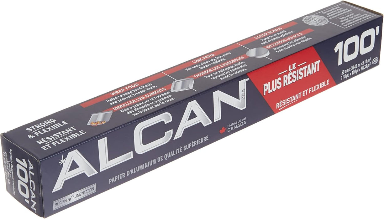 Alcan aluminum foil, 30 cm x 30.48 m, 3 Count