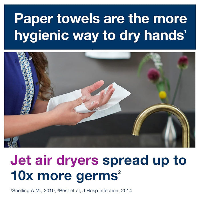 Tork 290094 Premium Extra Soft 2-Ply Hand Roll Towel, White